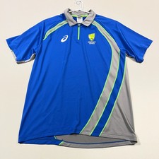 Australia Cricket Team Issue Asics Training Media Travel Polo Shirt Mens 3XL