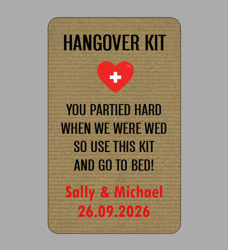 Personalised hangover kit - personalised,
