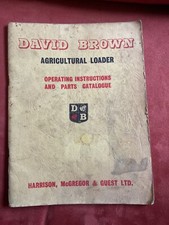 David Brown "Series AL/2" Agricultural Loader Operating and Parts Catalogue  oe