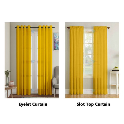 Eyelet ring top voile - ring, curtain