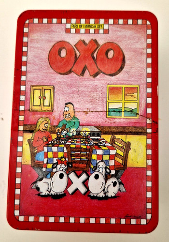 Vintage oxo cube - cube, tin