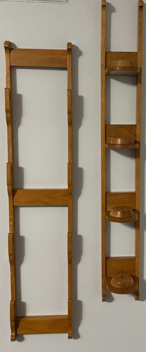 Wooden wall hanging tier - hanging, 4-tier