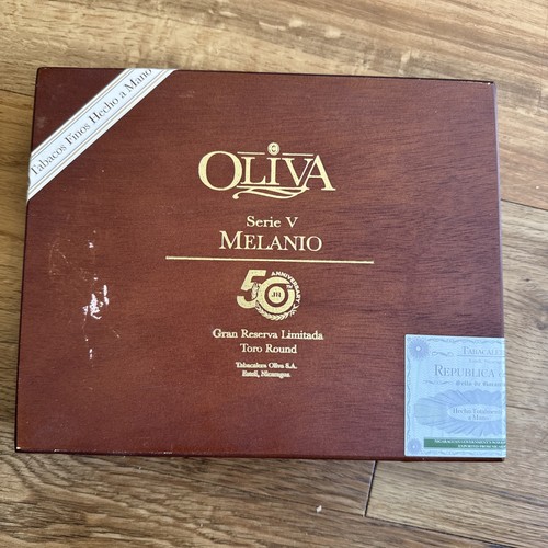 Oliva melanio cigar box empty - cigar,