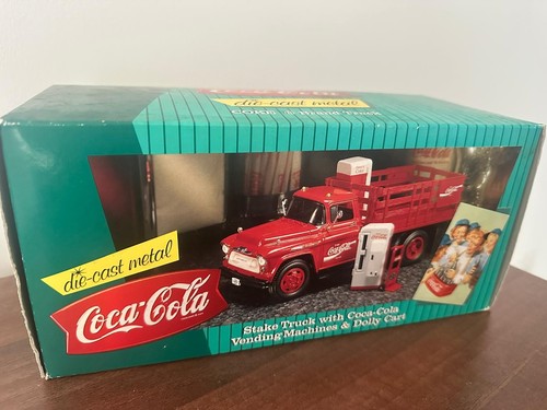Stake truck with - truck, cola