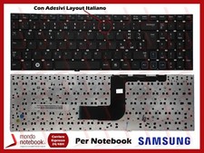 Keyboard SAMSUNG RV511 RV520 (Black) (Without Frame) With Sticker Layout Italian