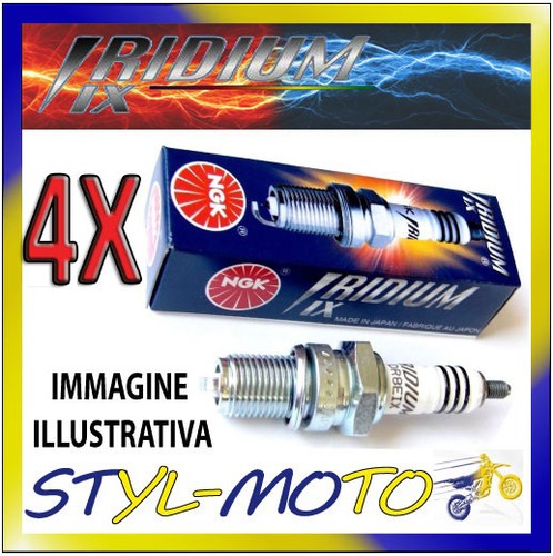 Kit candles ngk - 4, iridium