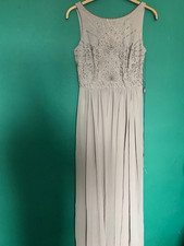 Ladies Silver Chiffon New Maxi