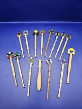 15 wooden decorated lace