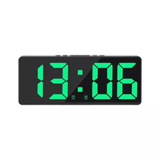 Bedside Digital Clock LED Display Desk Table Time Temperature Alarm Modern New