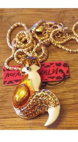 Fox pendant and - and, chain