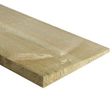 Pressure Treated Feather Board Timber 100mm Wide - Rough Sawn (Multi-Buy Packs) 