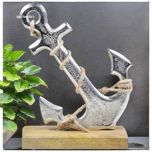 Ships anchor wooden - anchor, base