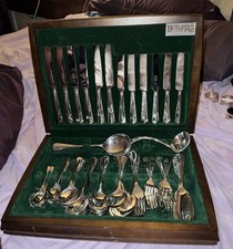 George Butler Cutlery Boxed Vintage Silverware Set 