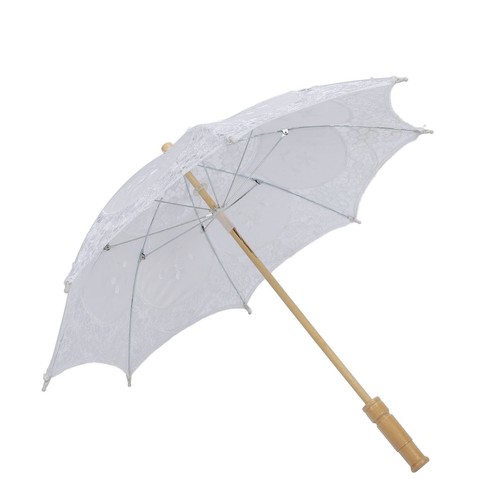 Lace wedding umbrella - .+(white)lace,