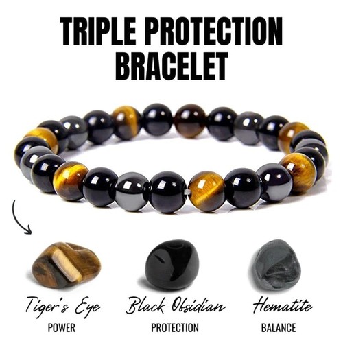 Obsidian tiger eye hematite - tiger,