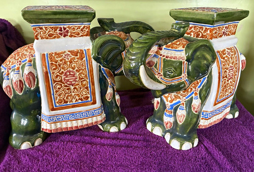 Pair vintage chinoiserie - pair,