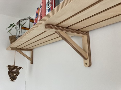 Birch plywood shelf - birch,