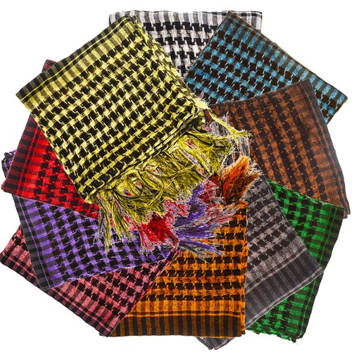 Unisex checkered arab shemagh - checkered,