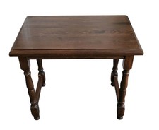 Vintage Oak Small Side Table