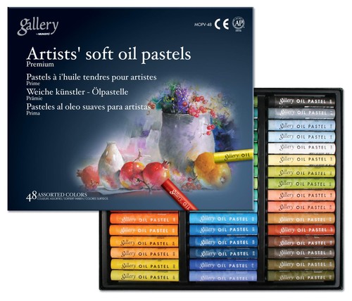 Soft oil pastels set - pastels, of