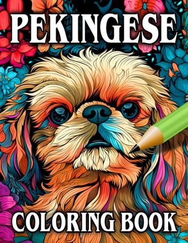 Pekingese coloring book - pekingese, book: