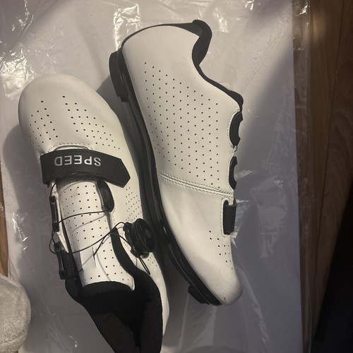 Road cycling shoes white boa - shoes,