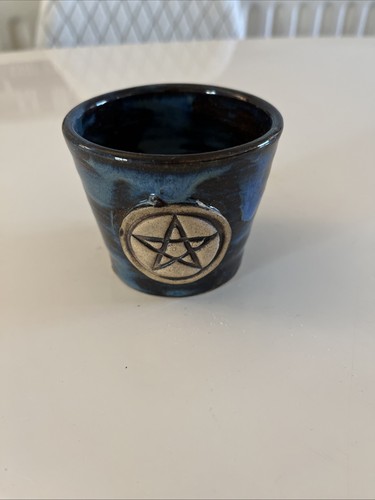 Small black pentagram - black, tealight