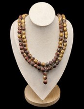 Holy Collection Gilt Gold LP Toh Wang Na 108 Mala Beads Necklace Amulet CK816