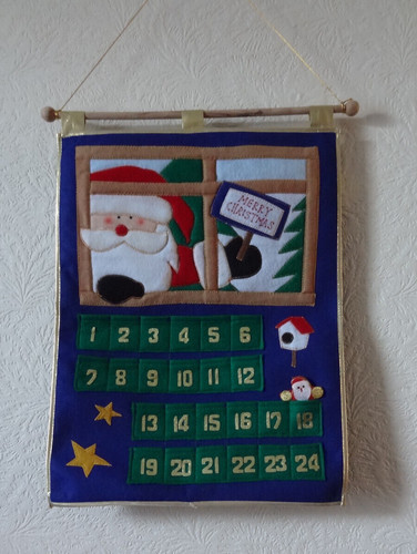Santa claus fabric - santa, advent