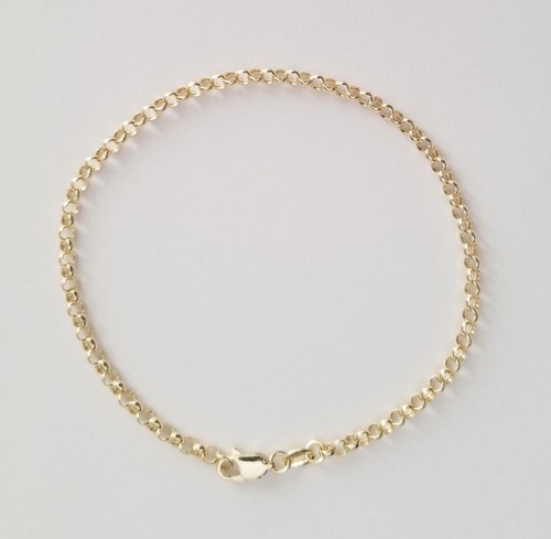14k real yellow gold rolo - 14k, link