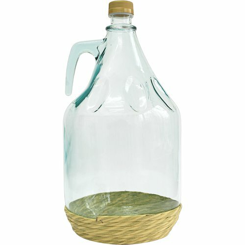 Glass demijohn dama braided - glass,