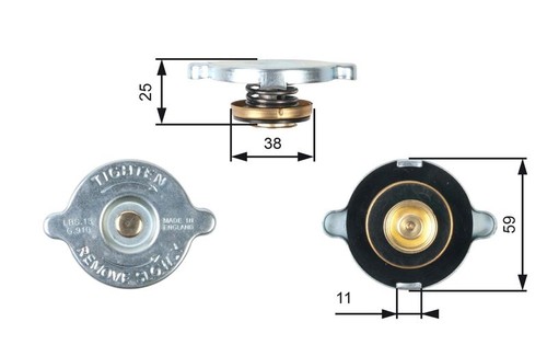 Radiator cap fits moskvich - radiator,
