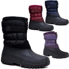 LADIES MUCKER SNOW BOOTS WOMENS THERMAL FUR STABLE YARD WELLINGTONS SKI SHOES