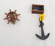 Anchor & Ships Wheel For