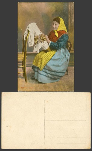 Malta old colour postcard - old,