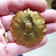 RARE & SUPERB LARGE ANTIQUE INSECT HATPIN  L= 11 4/5 "
