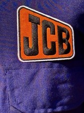 JCB Badged Zip Front Navy Boiler Suit Overalls M 39-41" Chest