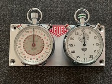 Heuer Supertrack Mechanical Stopwatch Dashboard Rally Timer Serviced