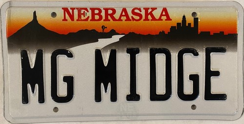 Vanity midget license - mg,