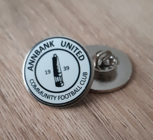 Annbank united cfc pin badge - annbank,