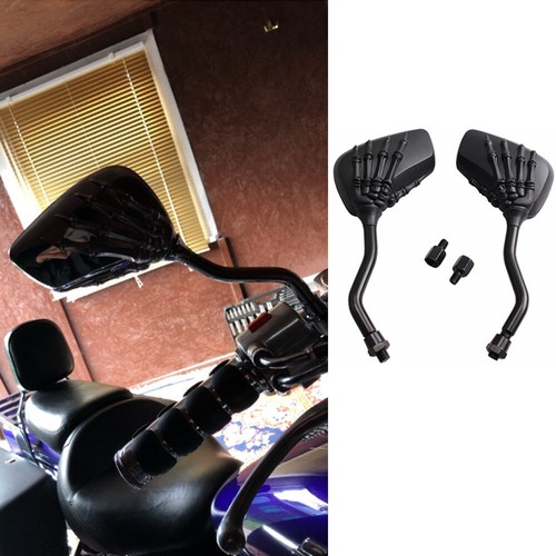 Black motorcycle bike skeleton - black,