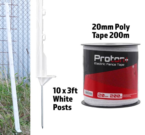 White 3ft posts - posts, 20mm