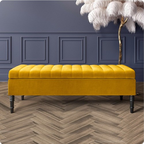 Velvet ottoman bench shoe - bench,,