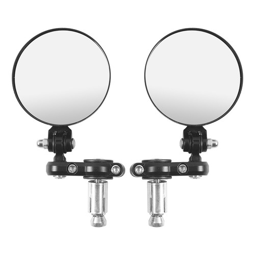 Cafe racer black round - round, 7/8"