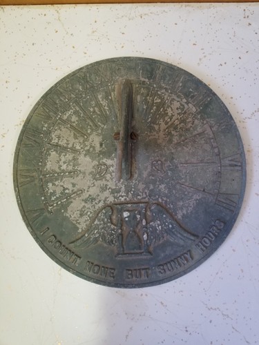 Vintage antique metal - vintage, sundial