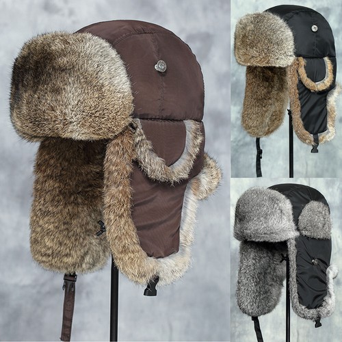 Real rabbit fur ushanka - fur,