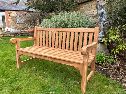 Teak garden bench - garden,