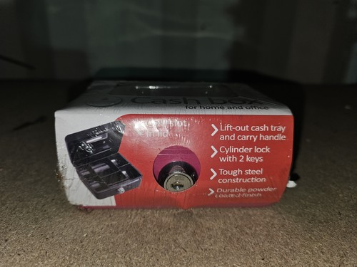 Compact key lock cash box - lock,
