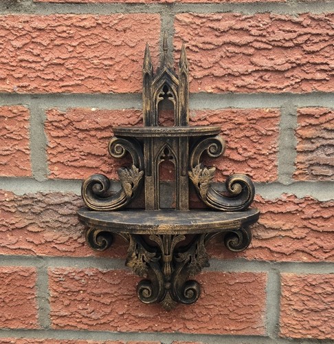 Gothic double arch shelf - gothic,