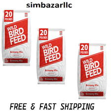 Economy Mix Wild Bird Feed, Value Bird Seed Blend, Dry, 20 lb. Bag 3 PACK
